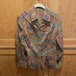 Etro paisley button up shirt